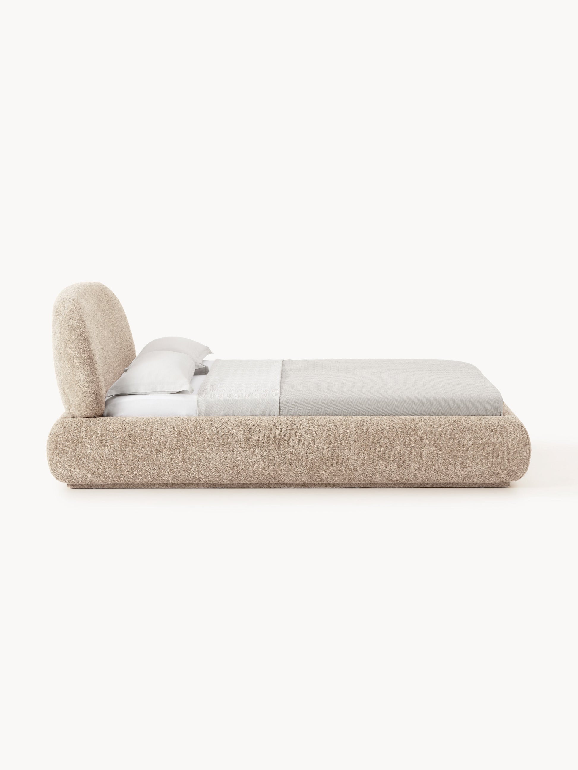 Albrizza Teddy Bouclé Upholstered Bed