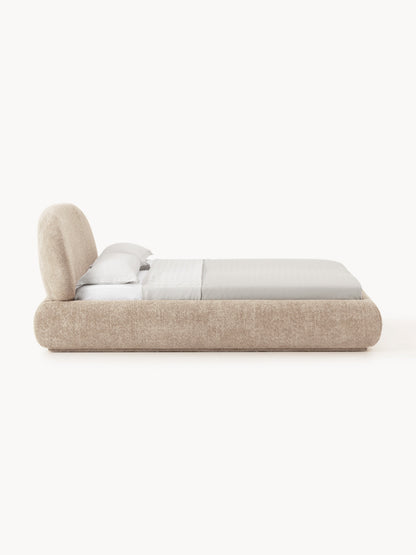Albrizza Teddy Bouclé Upholstered Bed