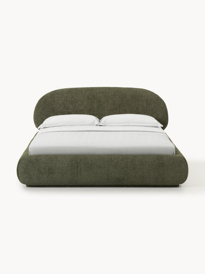 Albrizza Teddy Bouclé Upholstered Bed
