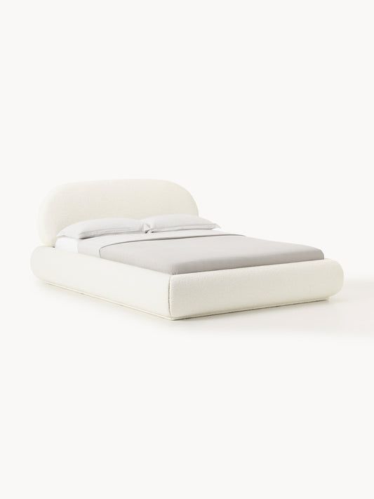 Albrizza Upholstered Bouclé Bed