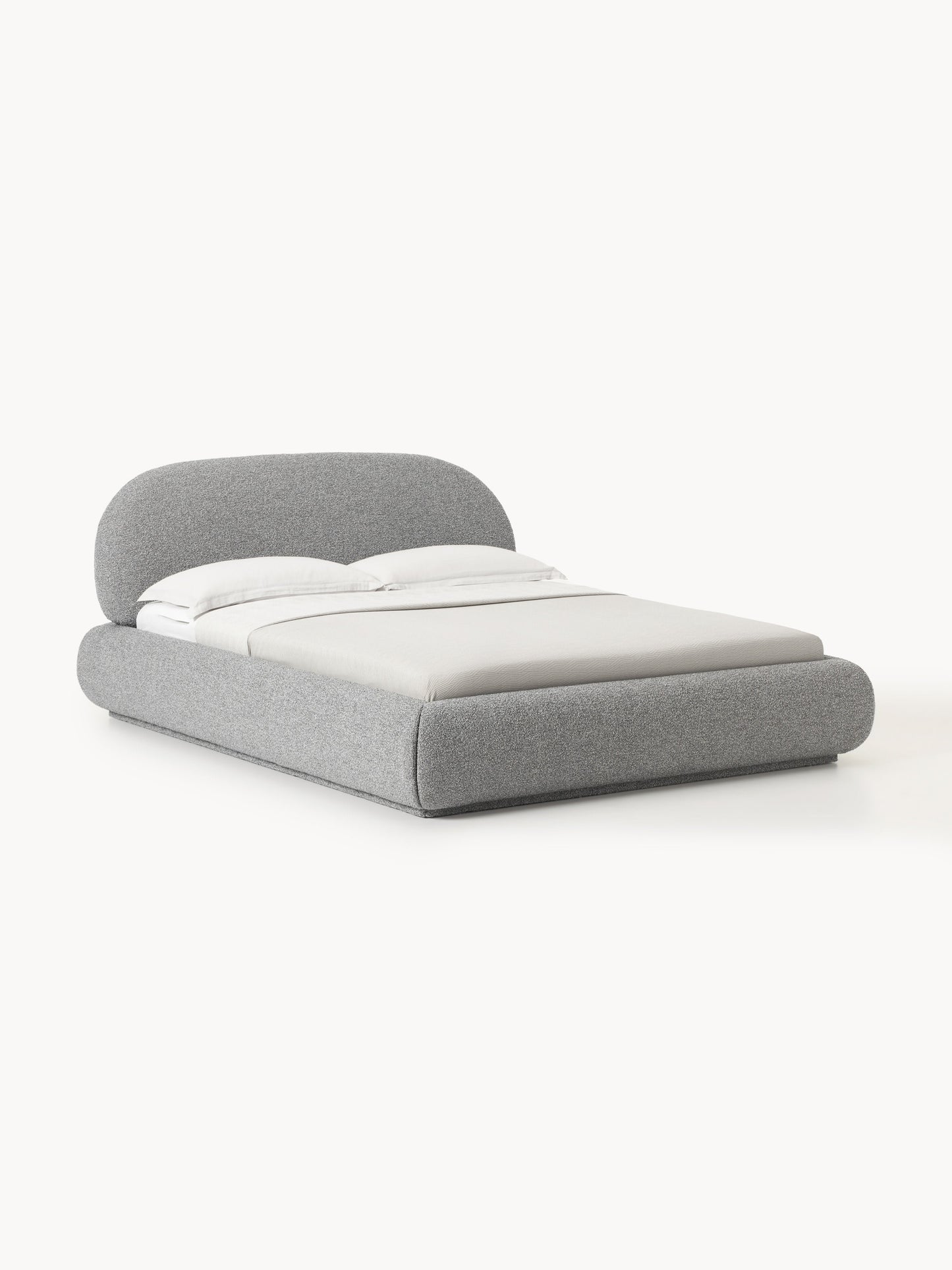 Albrizza Upholstered Bouclé Bed
