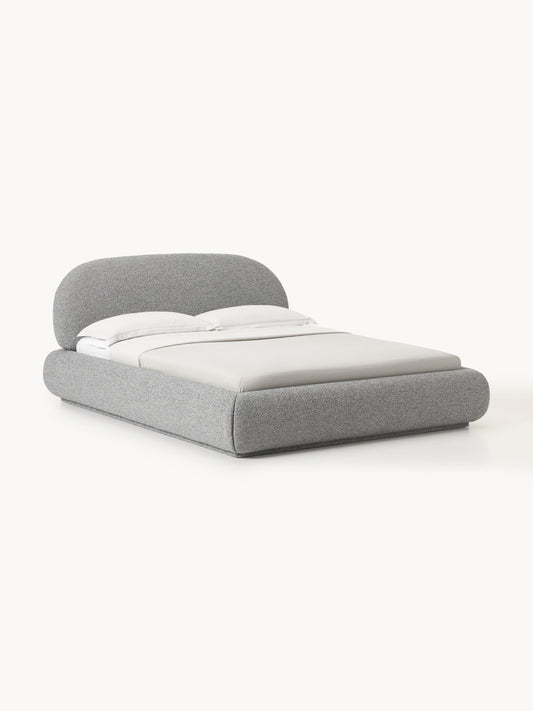 Albrizza Upholstered Bouclé Bed