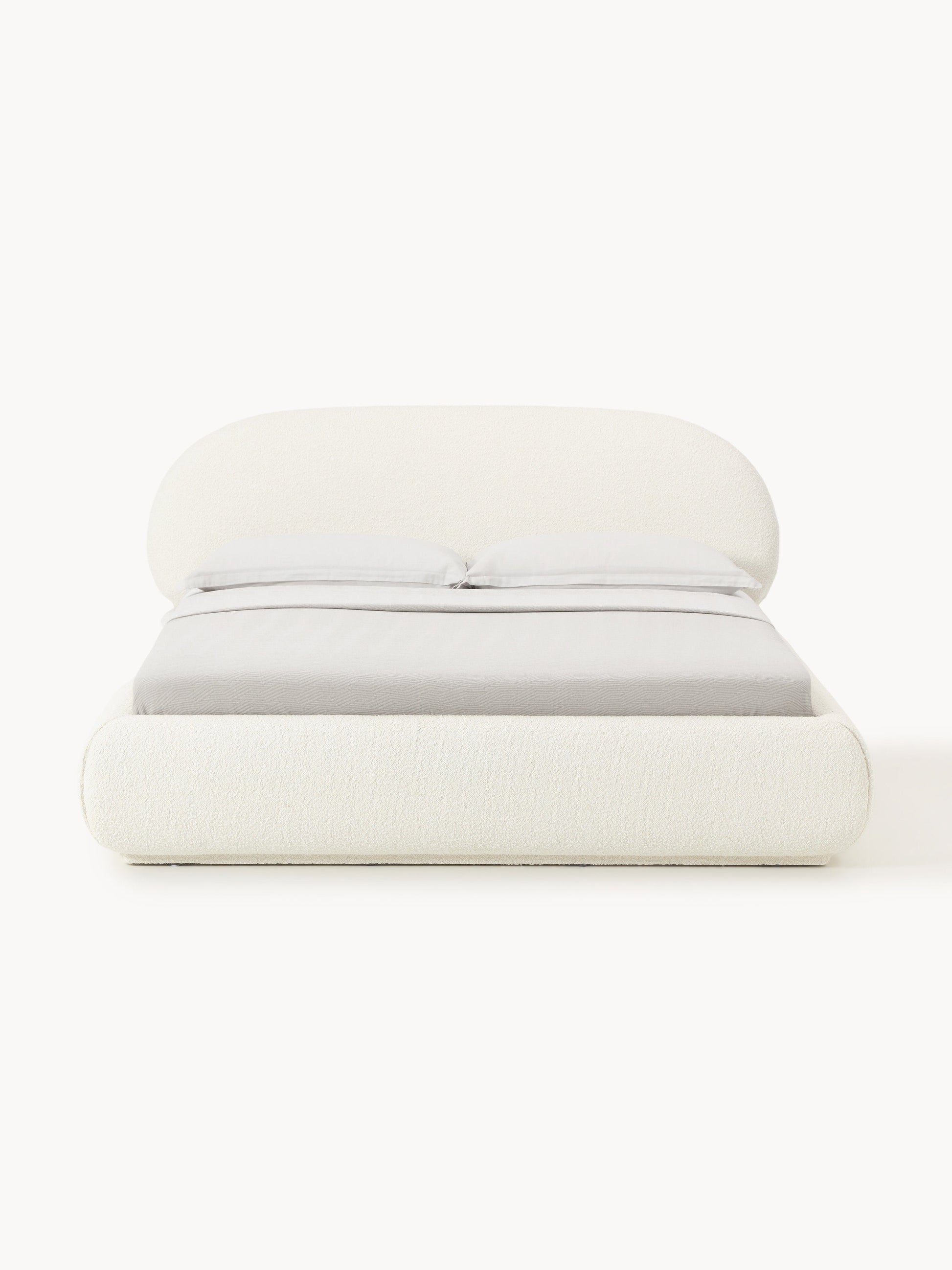 Albrizza Upholstered Bouclé Bed