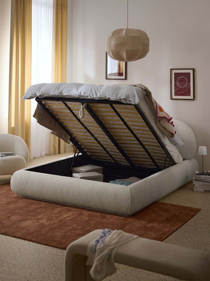 Albrizza Upholstered Teddy Bed with Storage