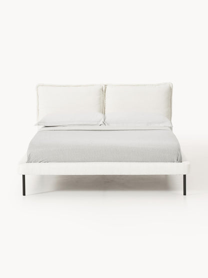 Amelfino Teddy Bouclé Upholstered Bed