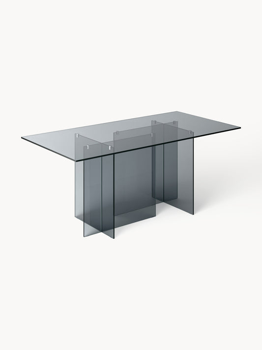 Anouzza Dining Table in Glass, 180 x 90 cm