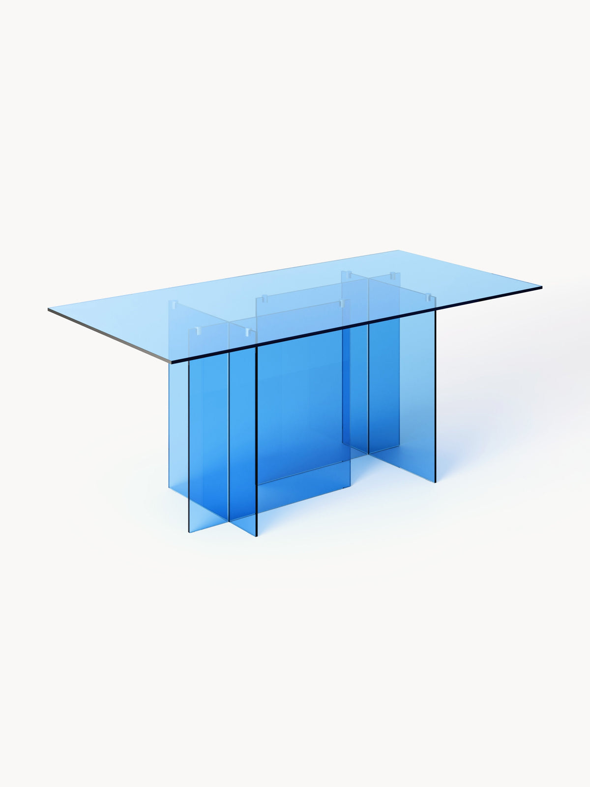 Anouzza Dining Table in Glass, 180 x 90 cm
