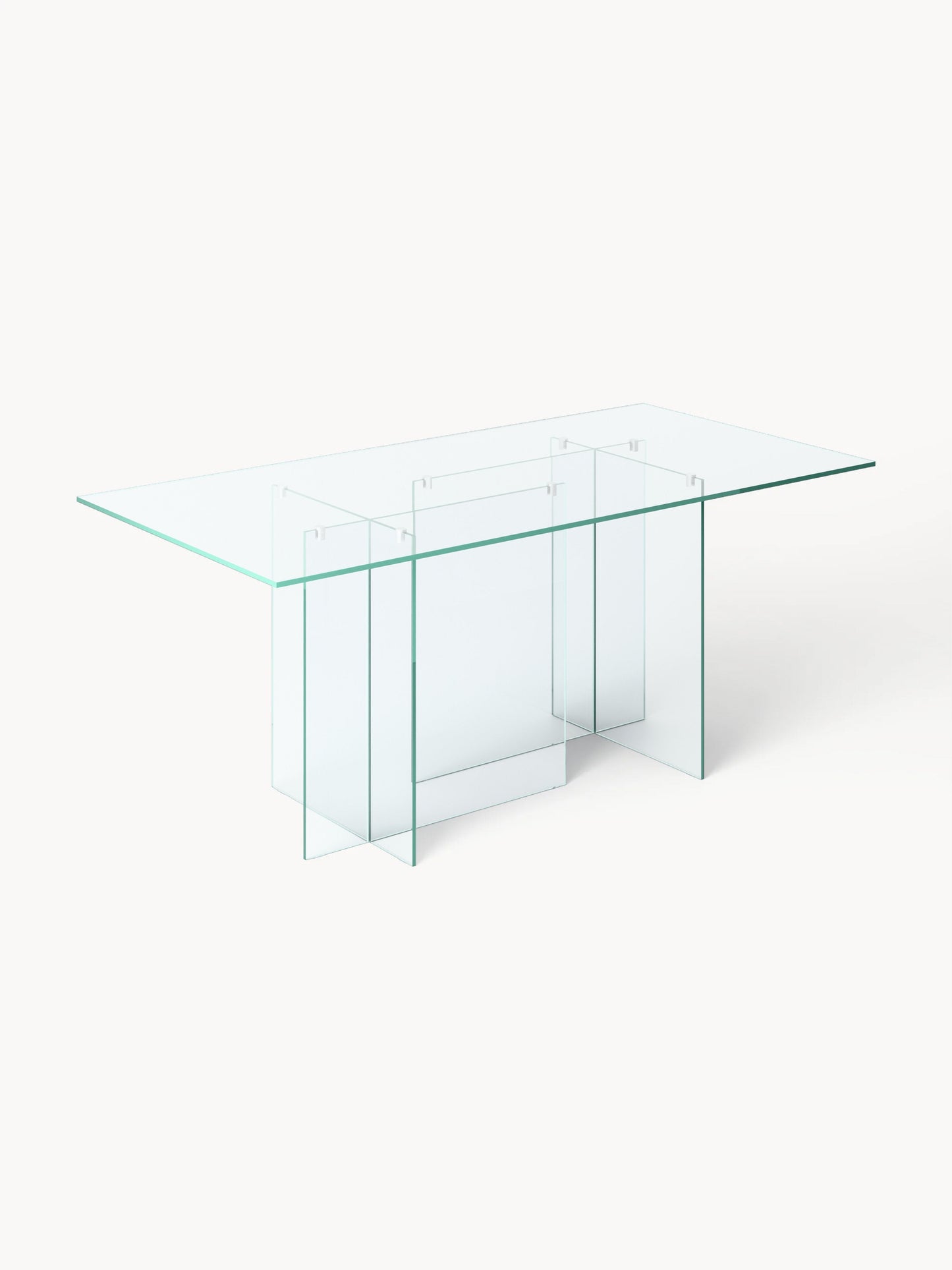 Anouzza Dining Table in Glass, 180 x 90 cm