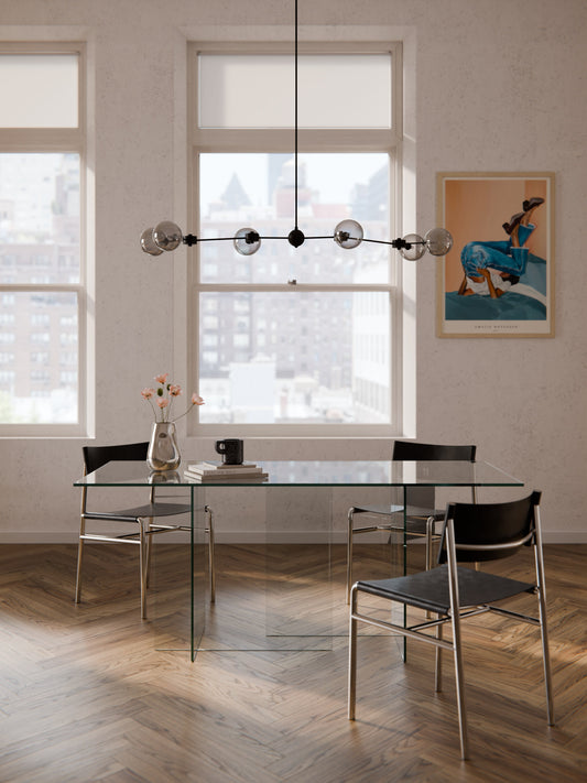 Anouzza Dining Table in Glass, 180 x 90 cm