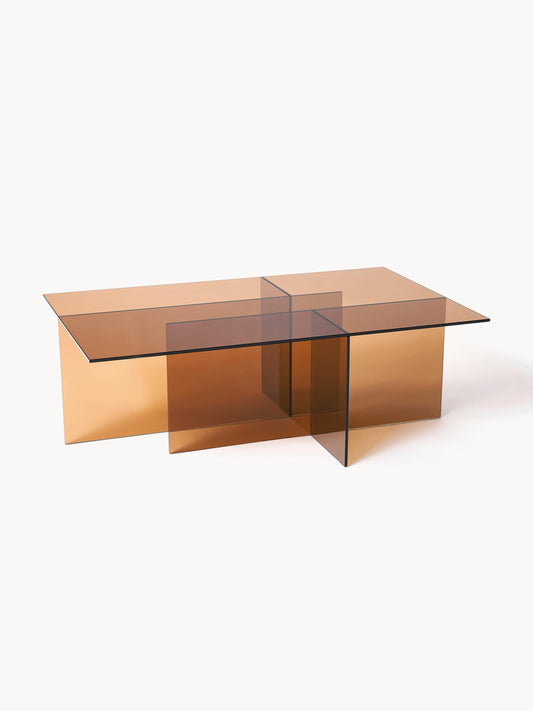 Anouzza Glass Coffee Table, W 102 cm