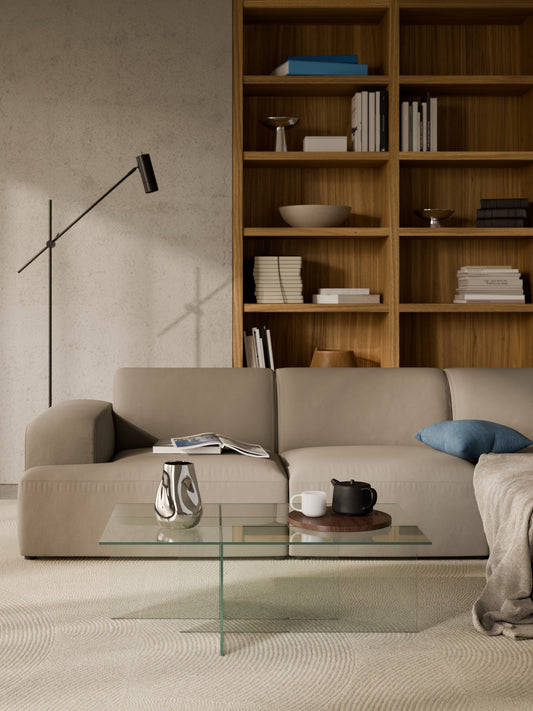 Anouzza Glass Coffee Table, W 102 cm