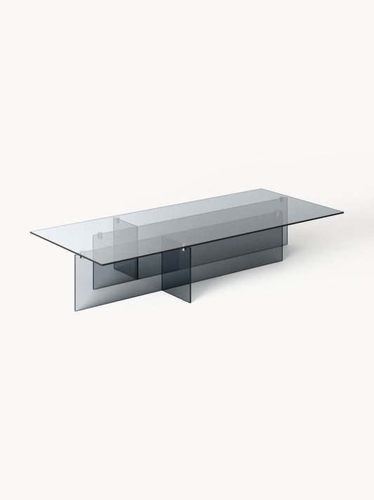 Anouzza Large Coffee Table in Glass, W 160 cm
