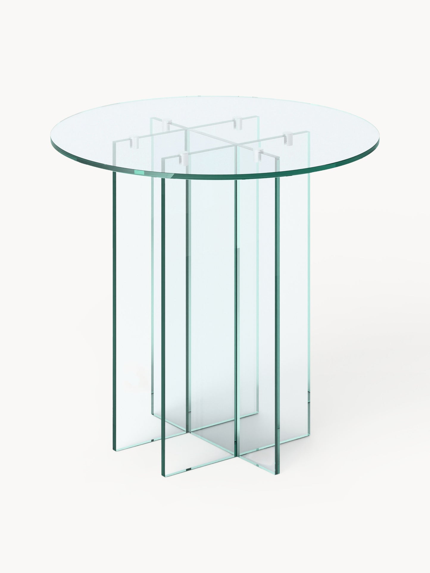 Anouzza Round Glass Dining Table, in Various Sizes