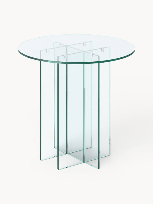 Anouzza Round Glass Dining Table, in Various Sizes