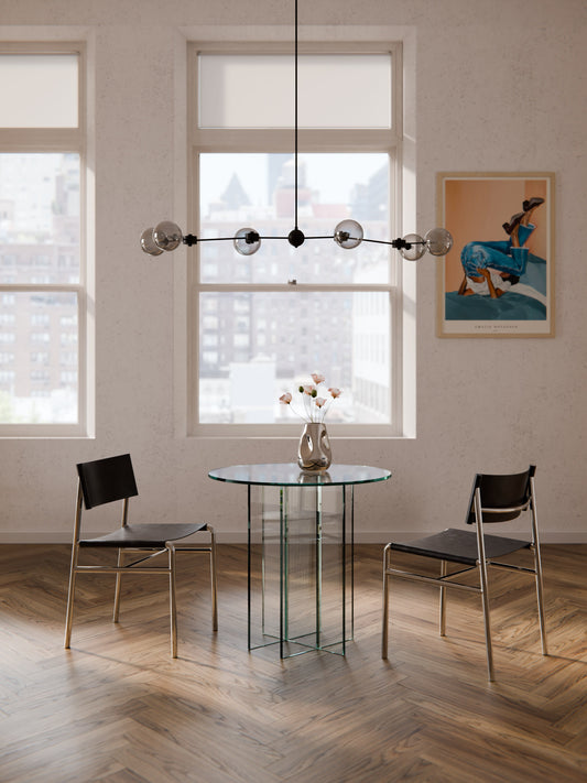 Anouzza Round Glass Dining Table, in Various Sizes