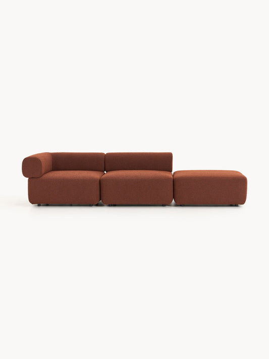 Antelmi Modular Ottoman in Bouclé