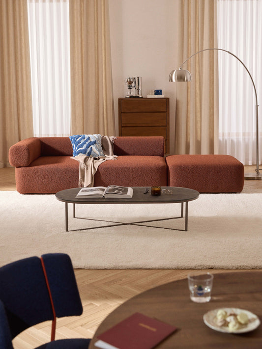 Antelmi Modular Ottoman in Bouclé