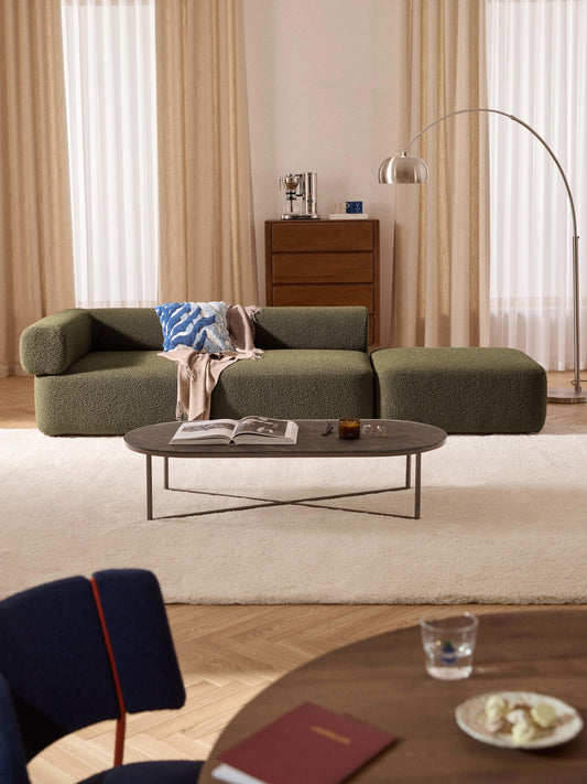 Antelmi Modular Ottoman in Bouclé