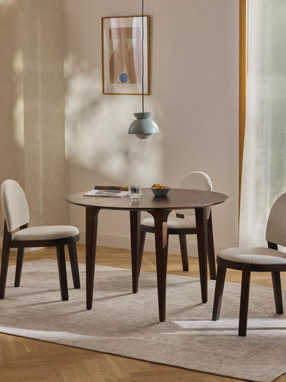 Archanti Round Dining Table in Mango Wood, Ø 110 cm
