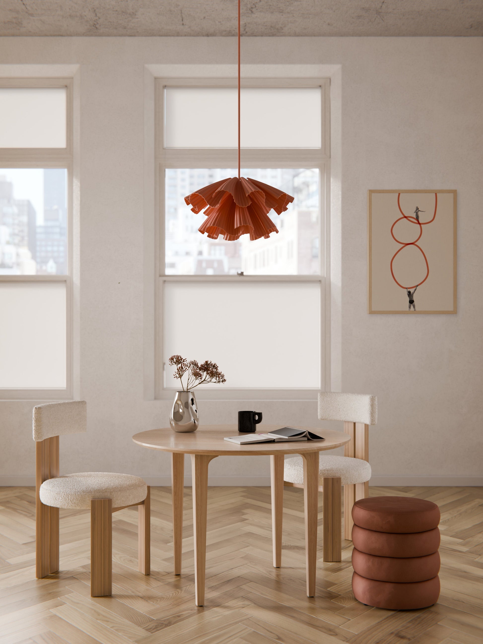 Archanti Round Dining Table in Oak, Ø 110 cm