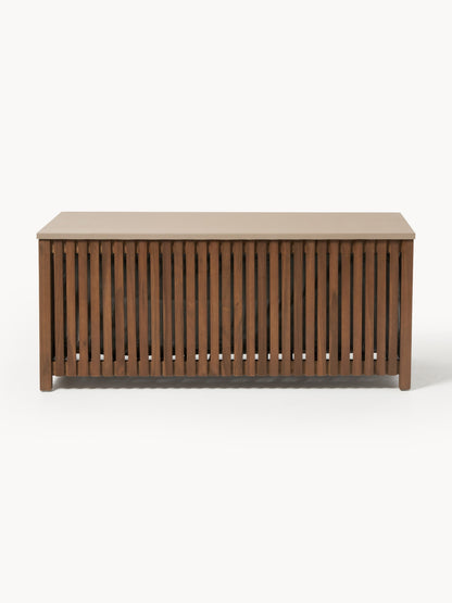 Arkoli Acacia Wood Garden Storage Box with Insert, W 129 cm