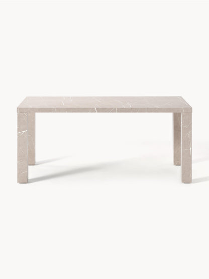 Carlombo Dining Table, Marble Look, 180 x 90 cm
