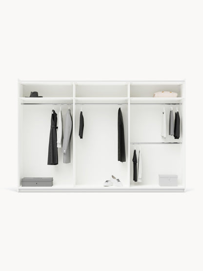 Charmelli Modular Sliding-Door Wardrobe, 300 cm Wide, in Various Sizes