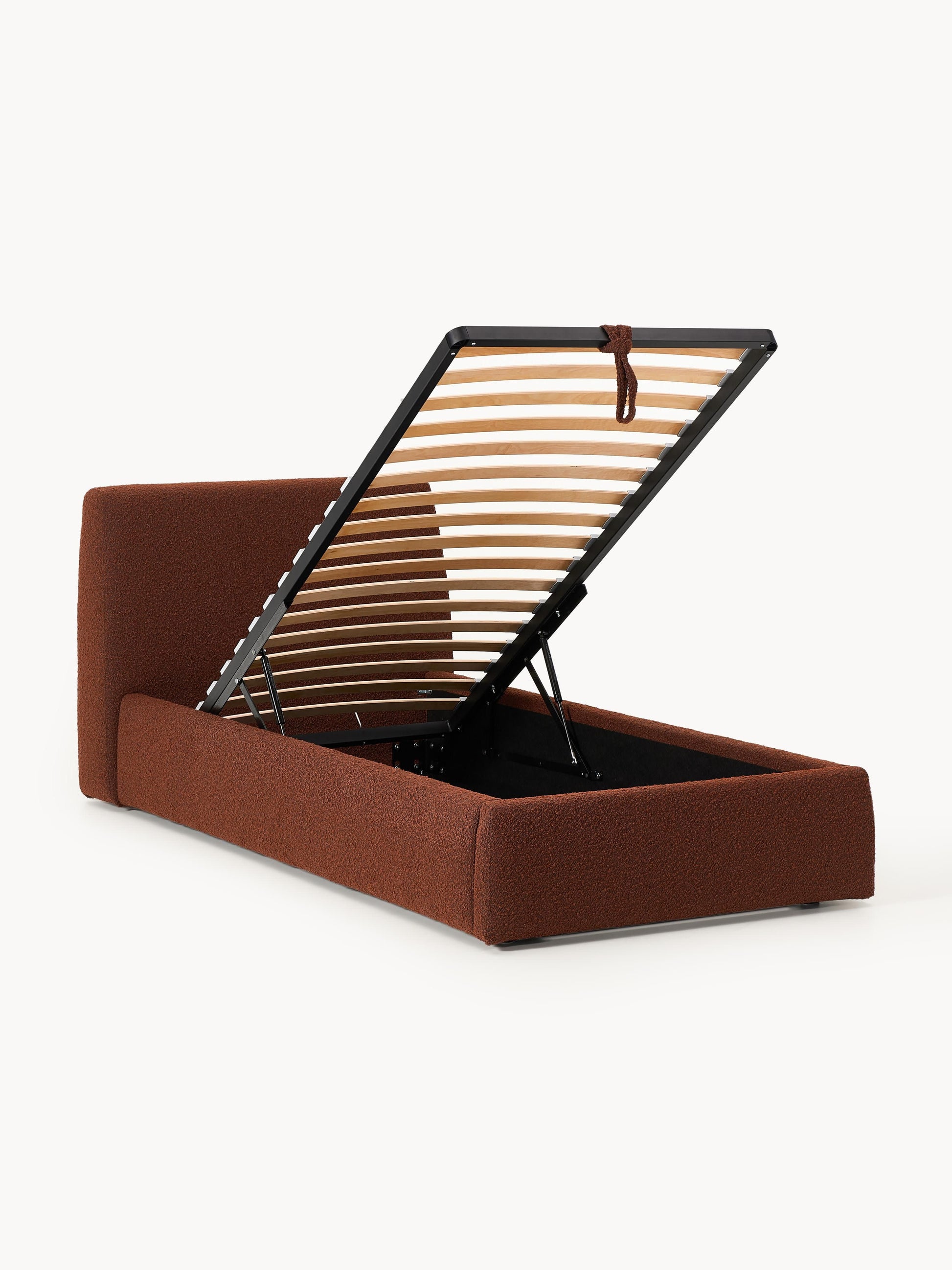 Clovinta Bouclé Single Storage Bed