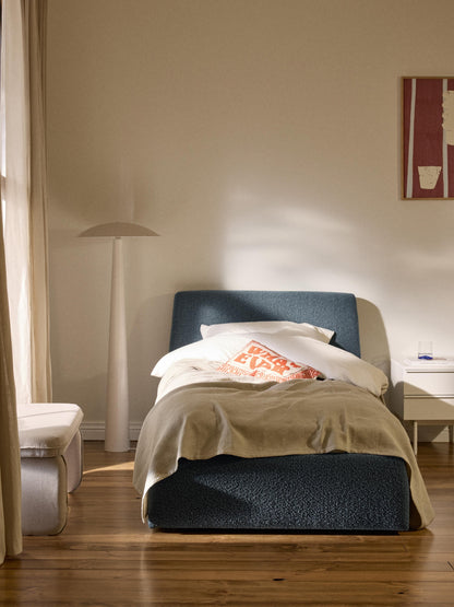 Clovinta Bouclé Single Storage Bed