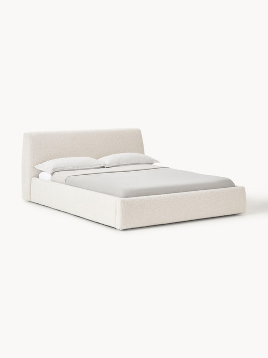 Clovinta Upholstered Bed in Bouclé