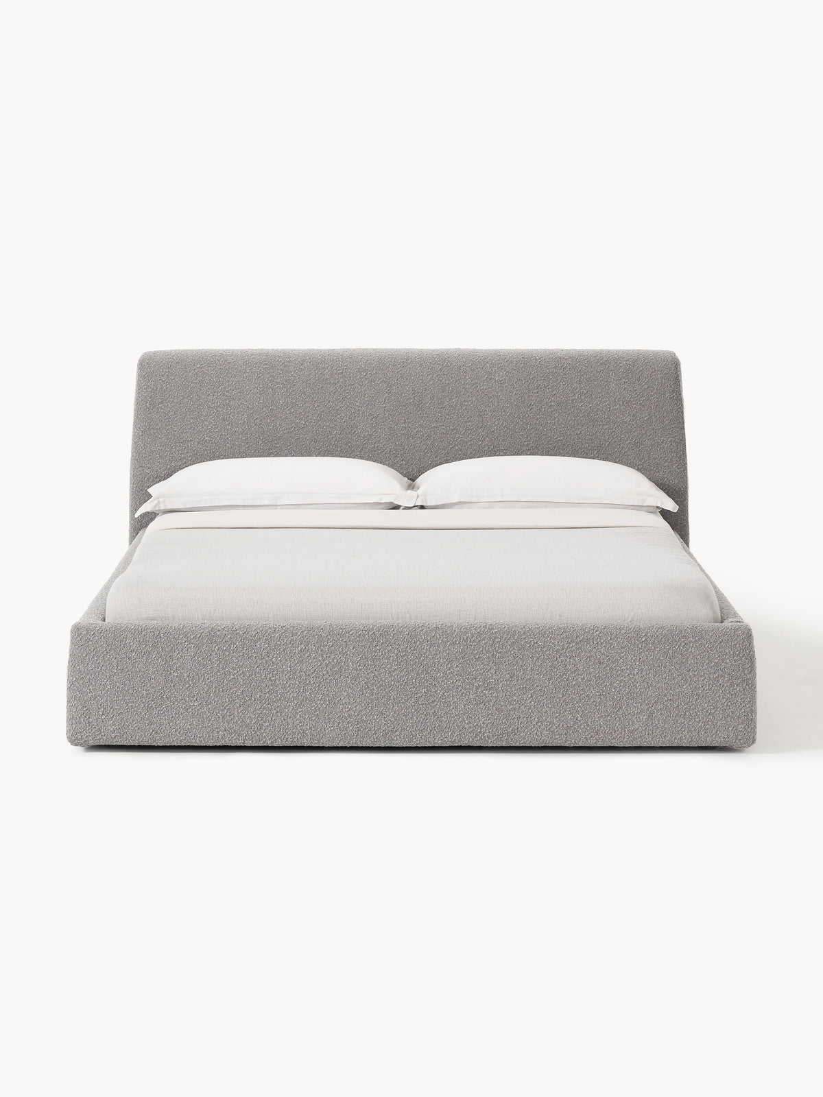 Clovinta Upholstered Bed in Bouclé