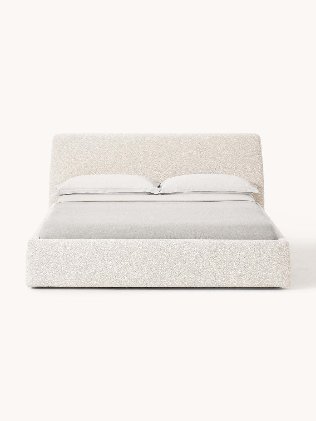 Clovinta Upholstered Bed in Bouclé
