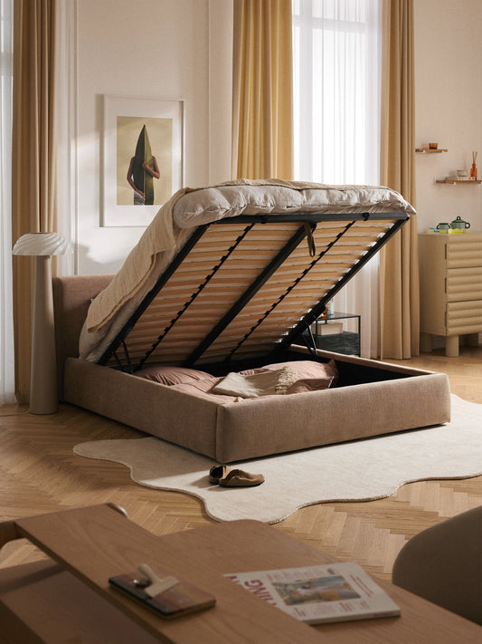 Clovinta Upholstered Storage Bed