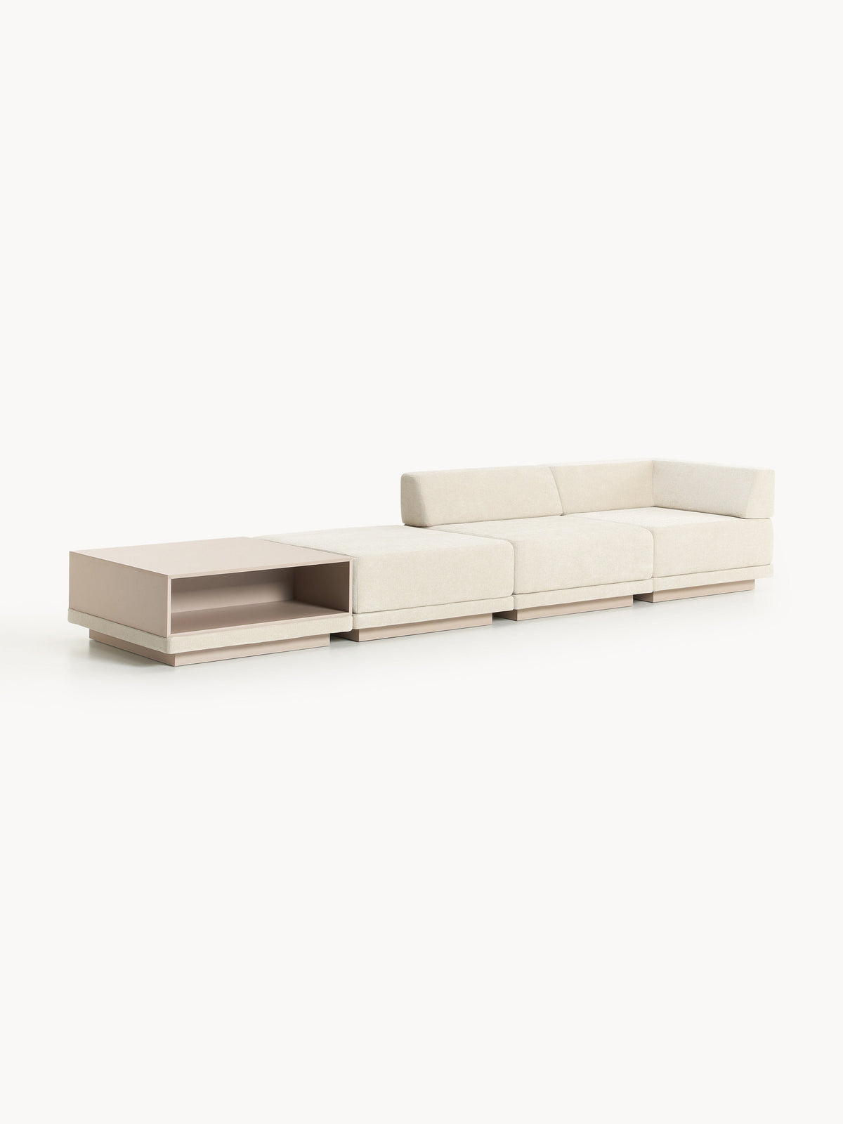 Colnardi Modular Sofa (4-Seater) with Coffee Table & Ottoman