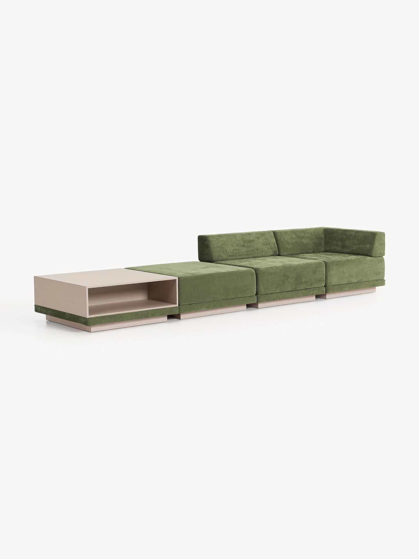 Colnardi Modular Sofa (4-Seater) with Coffee Table & Ottoman