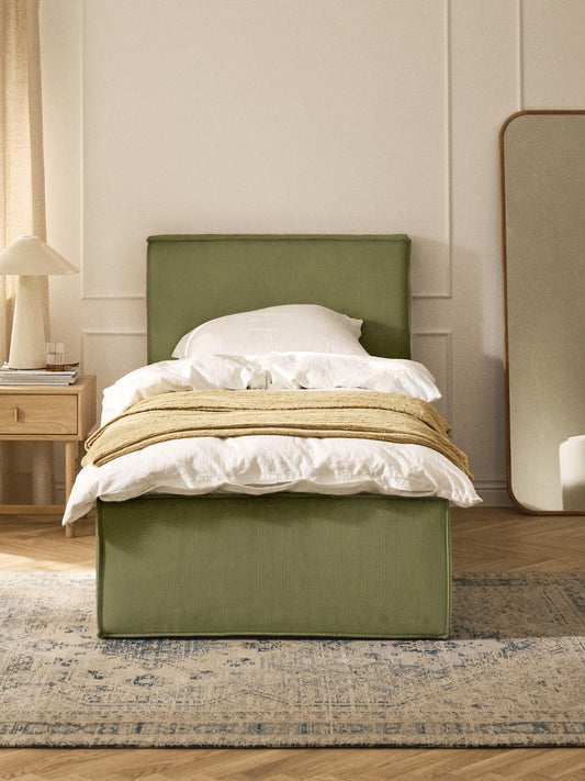 Drenalto Single Bed in Corduroy