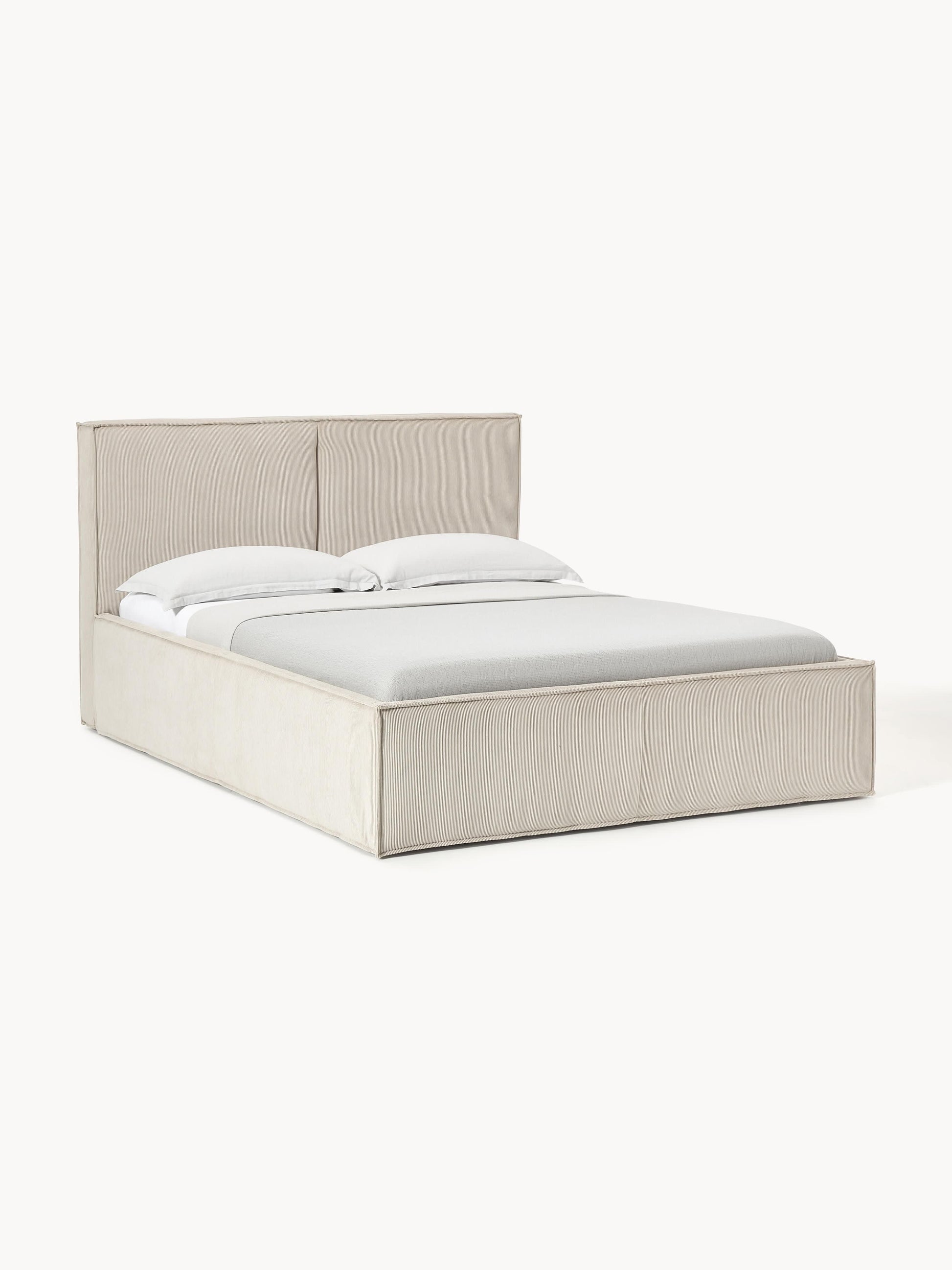 Drenalto Upholstered Bed in Corduroy