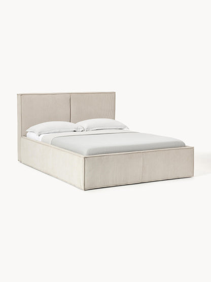 Drenalto Upholstered Bed in Corduroy