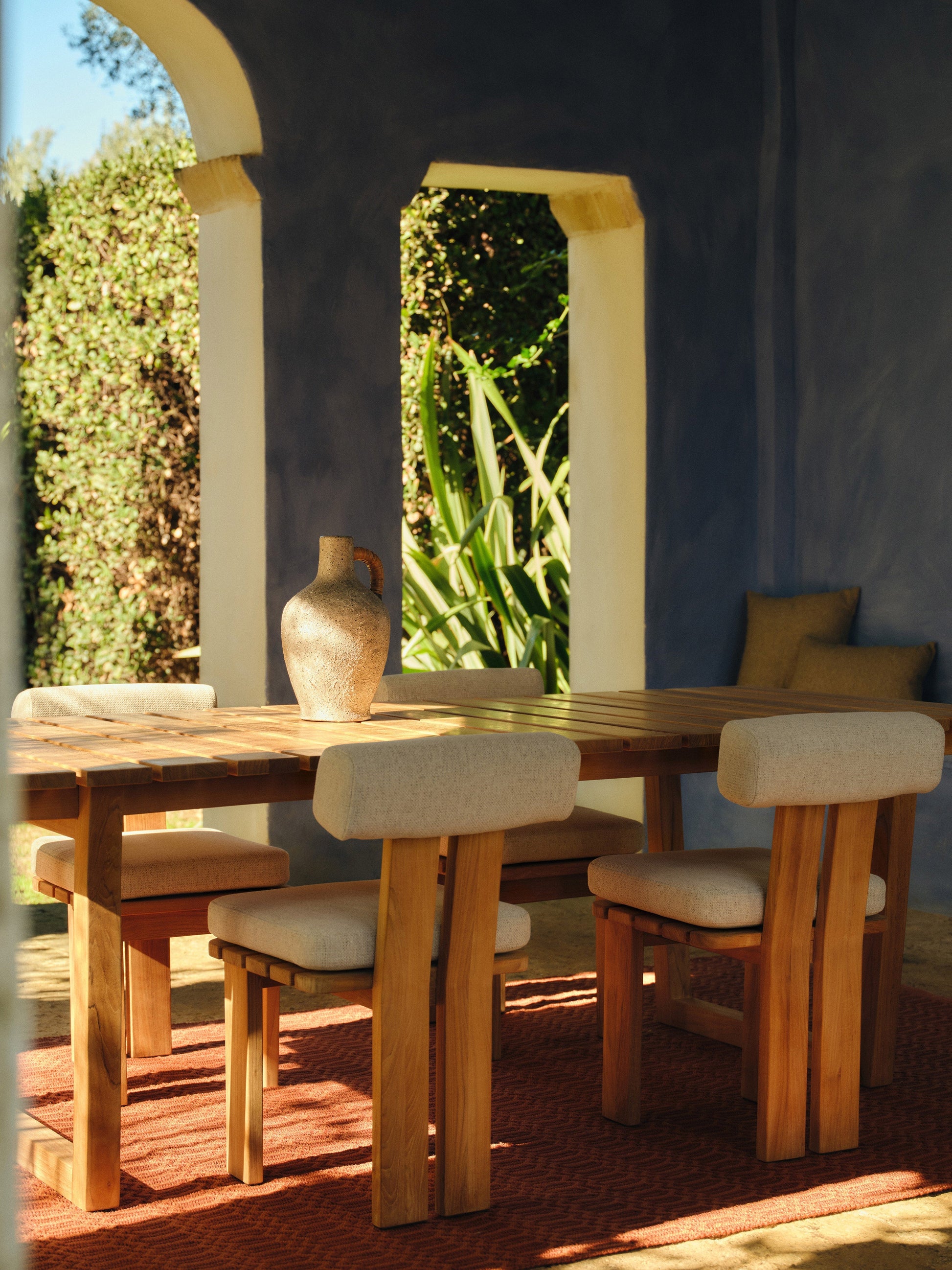 Eikardo Garden Table in Teak Wood, 229 x 100 cm