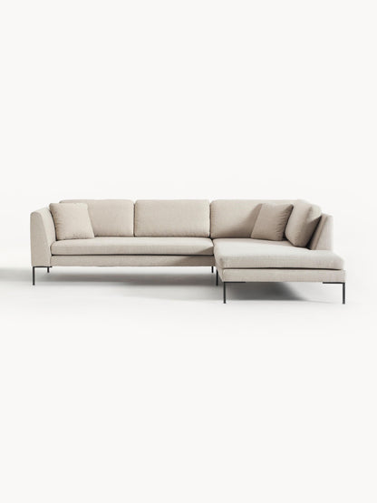 Emmarosi Corner Sofa with Metal Legs