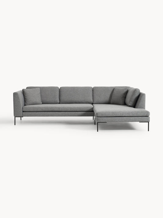 Emmarosi Corner Sofa with Metal Legs