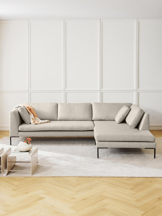 Emmarosi Corner Sofa with Metal Legs