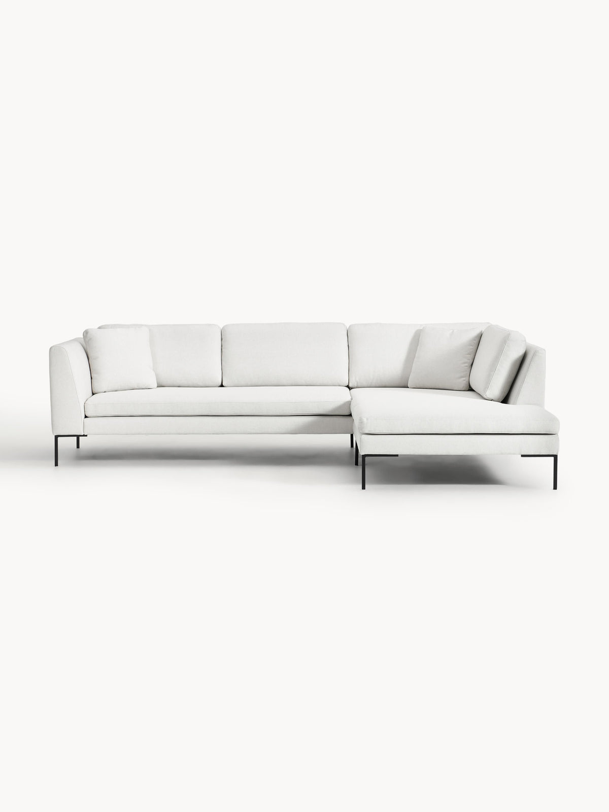 Emmarosi Corner Sofa with Metal Legs
