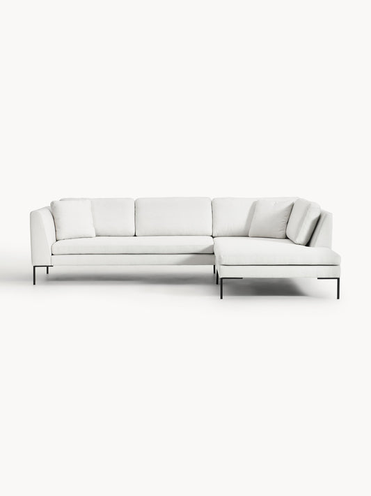 Emmarosi Corner Sofa with Metal Legs