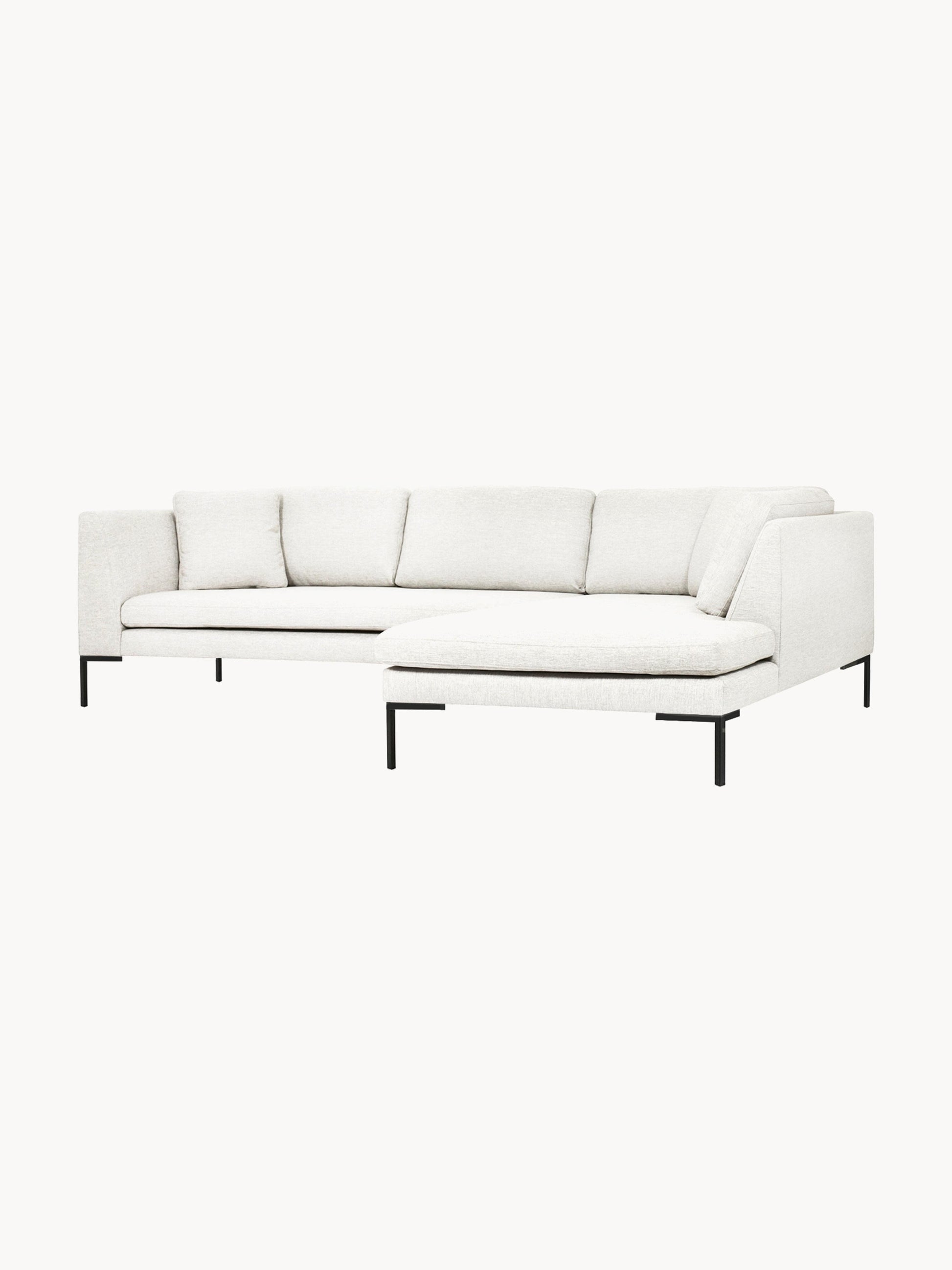 Emmarosi Corner Sofa with Metal Legs
