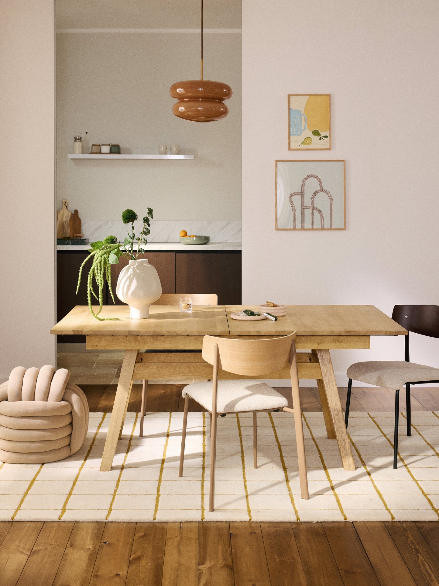 Ethlundi Extendable Dining Table, 180 - 220 x 100 cm