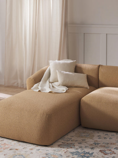 Fenrolla Chaise Corner Module in Bouclé