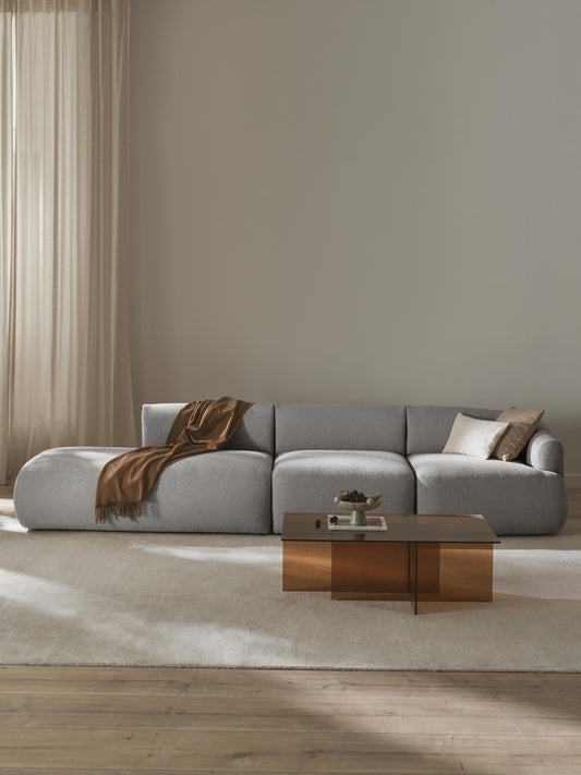 Fenrolla Modular Chaise in Bouclé (2-Seater)