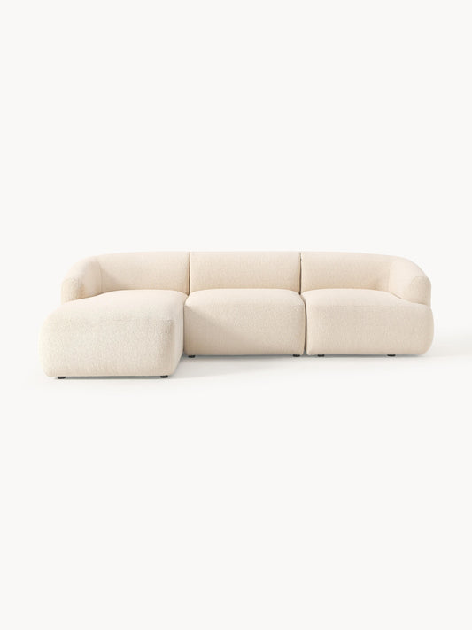 Fenrolla Modular Corner Sofa (3-Seater) in Bouclé
