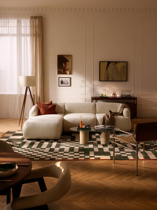 Fenrolla Modular Corner Sofa (3-Seater) in Bouclé